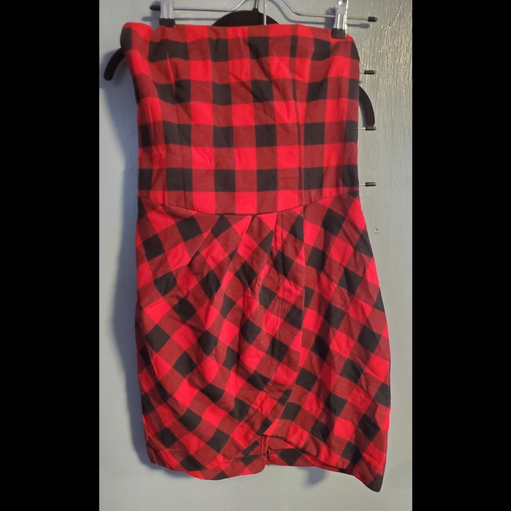 🖖2for$25🖖Bailey Blue Red/Black Plaid Mini Dress